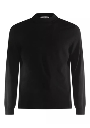 Zanone mock-neck long-sleeve sweater - Black
