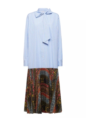 Pierre-Louis Mascia stripe-pattern maxi dress - Blue