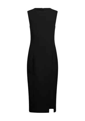 LIU JO side-slit back-detail midi dress - Black
