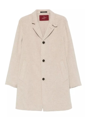 Montecore button-fastening coat - Neutrals
