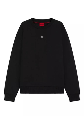 HUGO logo-patch sweatshirt - Black