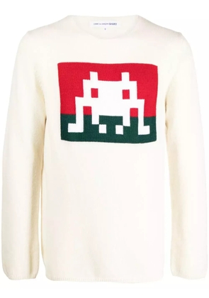 Comme Des Garçons Shirt graphic-print jumper - White