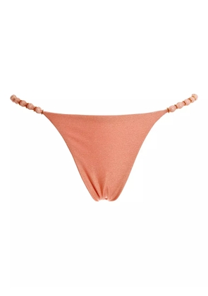 Agua Bendita beaded-strap bikini - Pink
