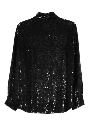 P.A.R.O.S.H. sequinned pocket shirt - Black