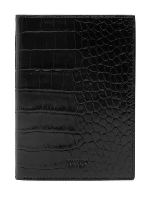 TOM FORD crocodile-effect wallet - Black