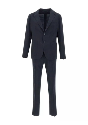 Tagliatore brooch-detail suit - Blue