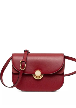 Furla curved-flap leather shoulder bag - Red
