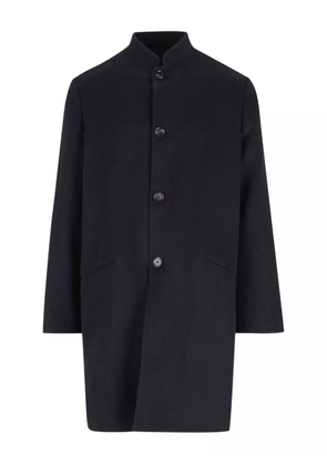 Loro Piana Mandarin-collar cashmere coat - Blue