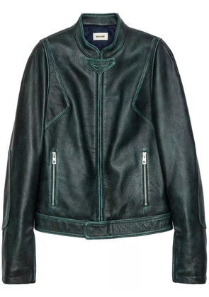 Zadig&Voltaire Loupa leather jacket - Green