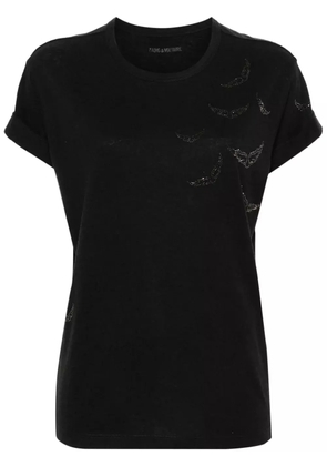 Zadig&Voltaire Anya wings-appliqué T-shirt - Black