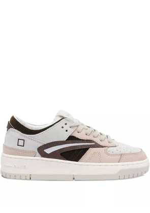 D.A.T.E. Torneo Pop suede-leather panel sneakers - Neutrals