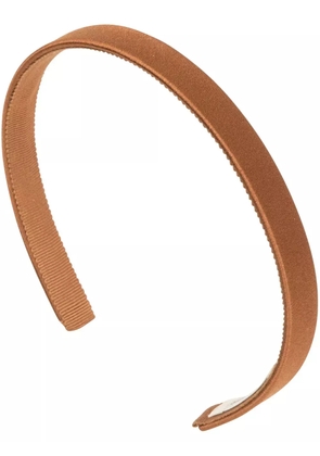 Jennifer Behr Lucy silk headband - Brown