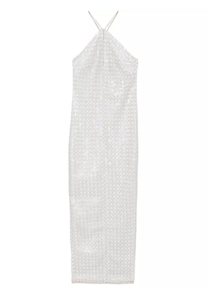 ROTATE BIRGER CHRISTENSEN beaded maxi dress - Neutrals