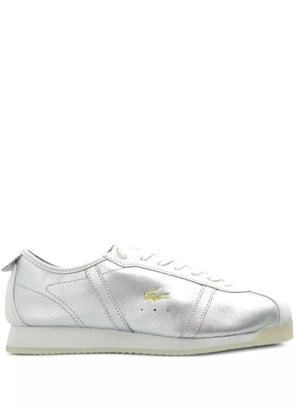 Lacoste leather lace-up sneakers - Grey