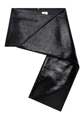 Courrèges asymmetric mini skirt - Black