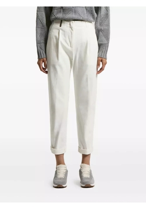 Peserico cuffed-hem trousers - White