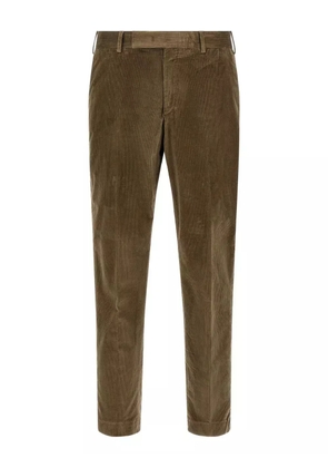 PT Torino elastic-waistband corduroy trousers - Green