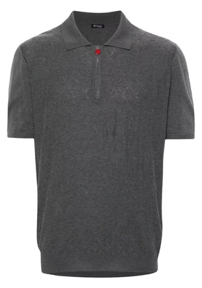 Kiton knitted polo shirt - Grey