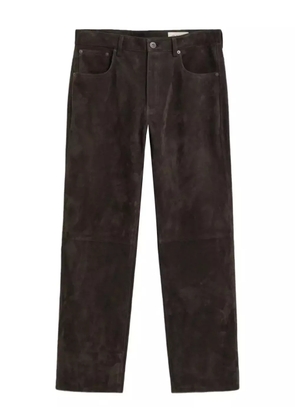 GANT 240 Mulberry Street suede trousers - Brown