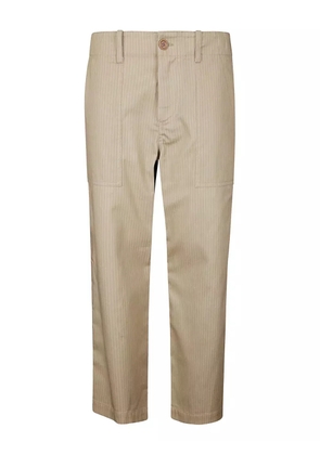 Jejia Camille pinstripe pocket trousers - Neutrals