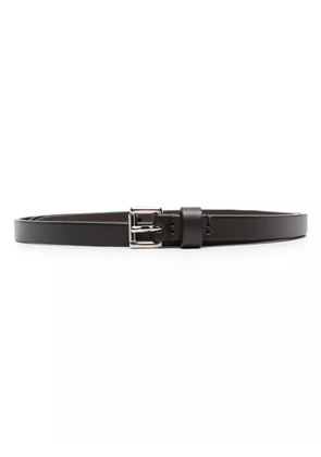 D4.0 double-strap leather belt - Brown