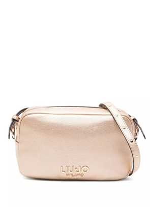 LIU JO small logo-plaque cross-body bag - Gold