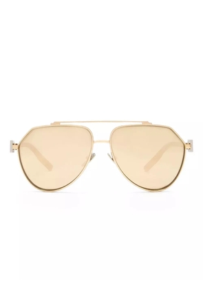 Dolce & Gabbana Eyewear pilot-frame sunglasses - Gold