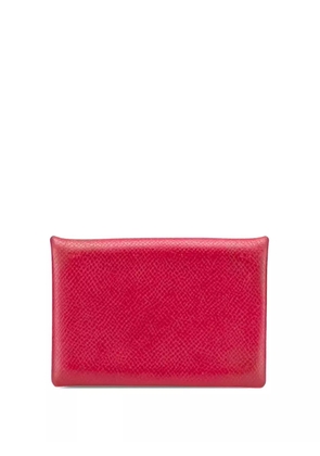 Hermès Pre-Owned 2012 Epsom Calvi card holder - Pink