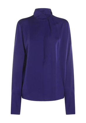 TOM FORD high-neck blouse - Blue