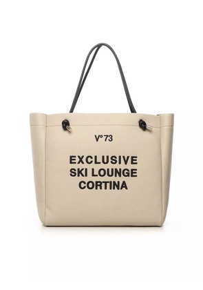 V°73 Cortina knot-detail tote bag - Neutrals
