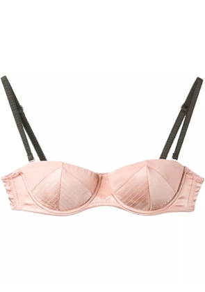 Fleur Du Mal topstitch convertible bra - Pink