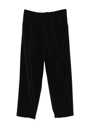 Yohji Yamamoto Pre-Owned 1990s pleated velvet trousers - Grey