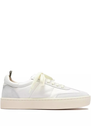 Officine Creative Kombined leather lace-up sneakers - Neutrals