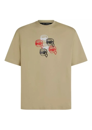 Karl Lagerfeld ikon-graphic T-shirt - Neutrals