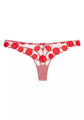 Fleur Du Mal polka-dot briefs - Red