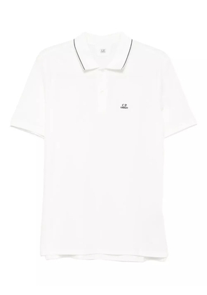 C.P. Company contrasting-trim polo shirt - Neutrals