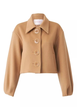 Carolina Herrera cropped wool jacket - Neutrals