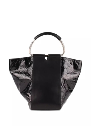 Stée Neo leather top-handle tote bag - Black