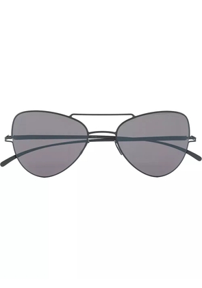 Mykita x Maison Margiela pilot-frame sunglasses - Black