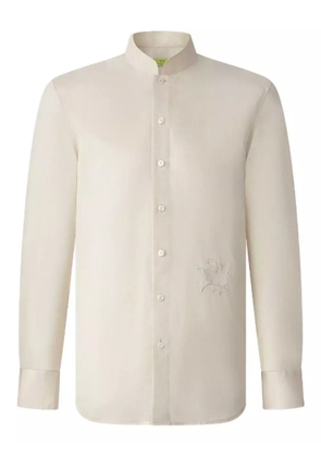 Shanghai Tang horse-embroidered shirt - Neutrals