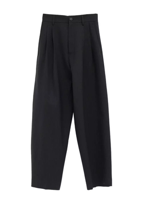 Cristaseya pinstripe pleated trousers - Black