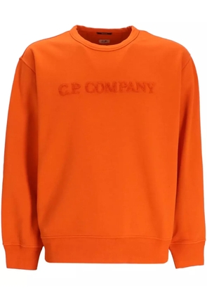 C.P. Company terrycloth-logo cotton sweatshirt - Orange