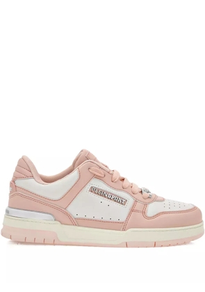 Plein Sport Viper II Core leather panelled sneakers - Pink