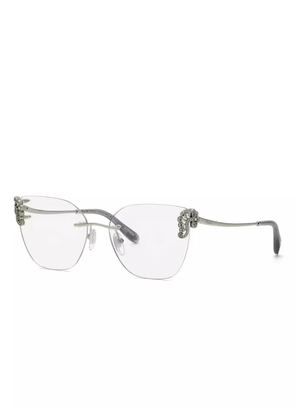 Chopard Eyewear embellished rimless glasses - Silver