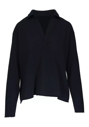 Frank & Eileen polo-collar long-sleeve T-shirt - Blue