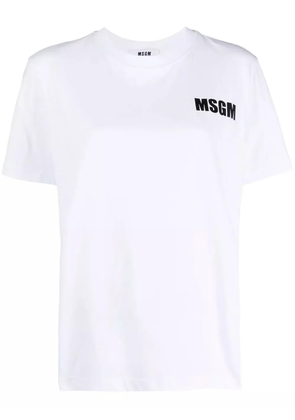 MSGM logo-print round-neck T-shirt - White
