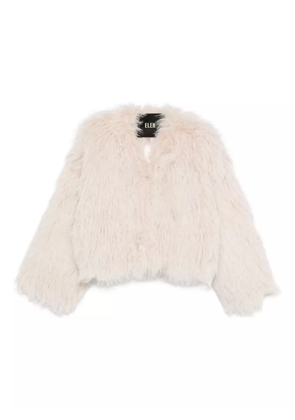 Eleh faux fur jacket - Neutrals