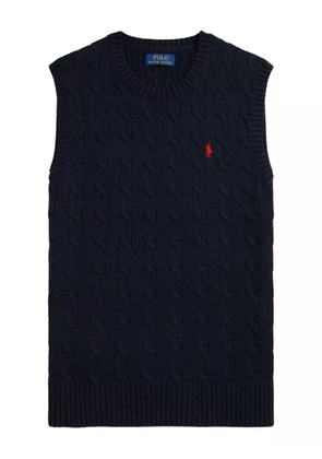 Polo Ralph Lauren cable-knit cotton vest - Blue