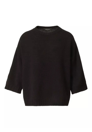 Fabiana Filippi boxy half-sleeve jumper - Black