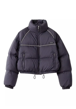 Miu Miu padded piped-trim jacket - Blue